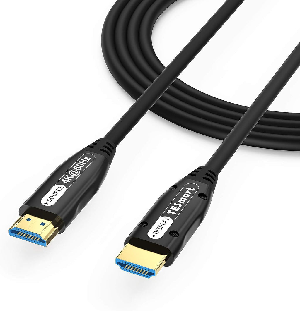 4K HDMI 2.0 High Speed 18Gbps Fiber Optic Cable PVC (50ft) Pack of 2 S218534