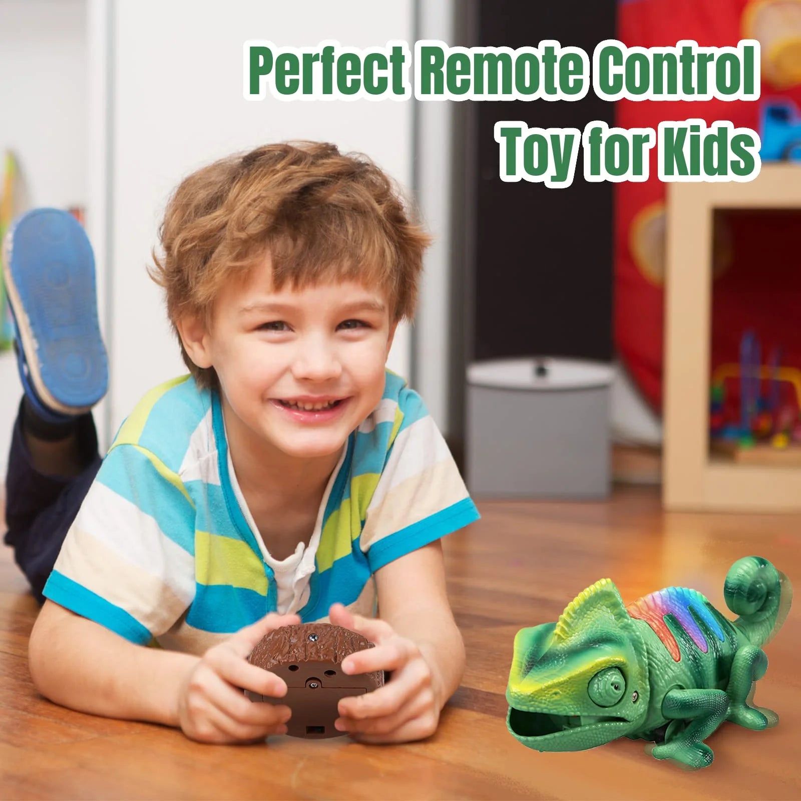 RC Robot Lizard Toys with LED Light Up H455507