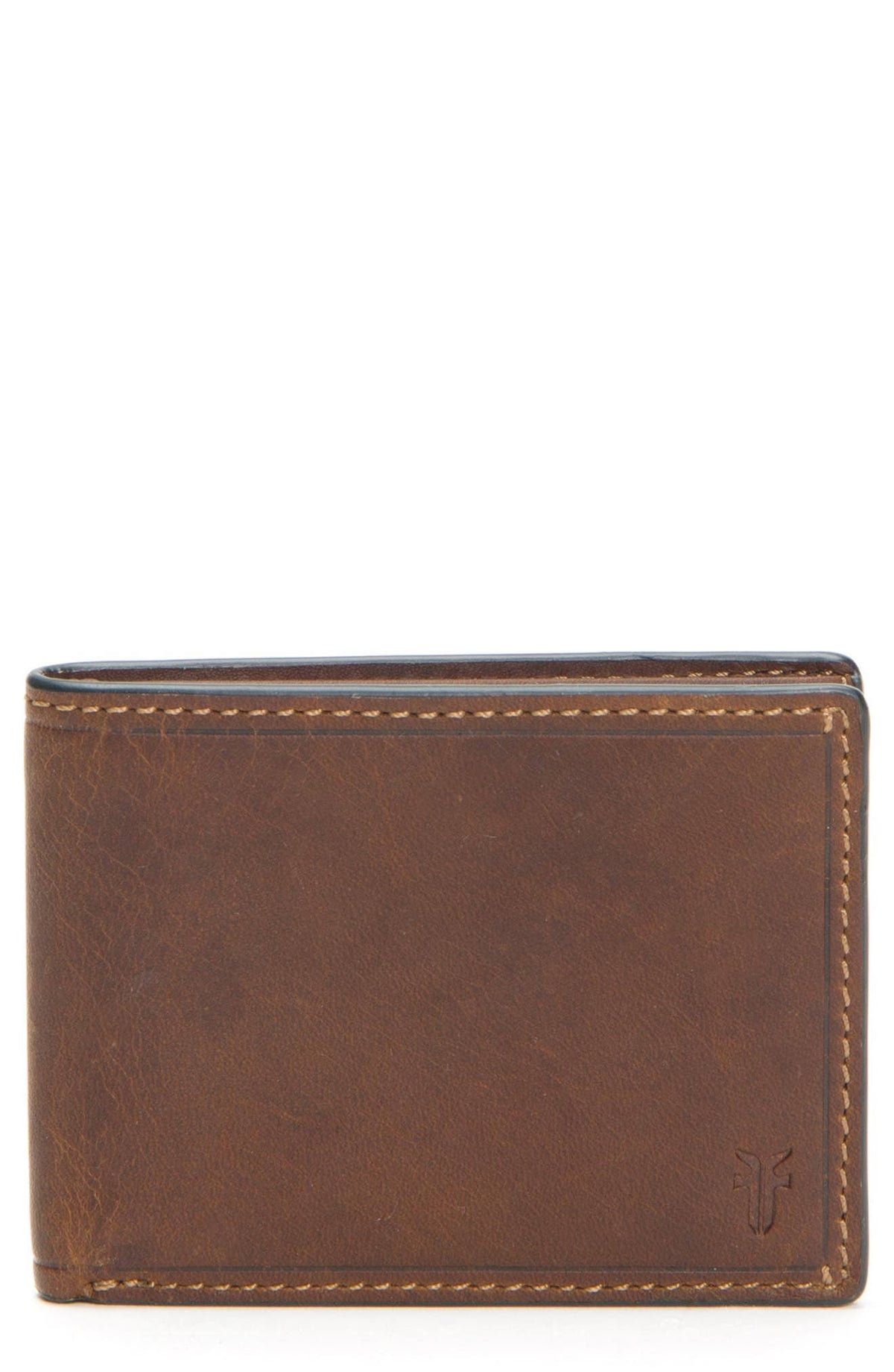 Dark Brown Leather ID Billfold Y741