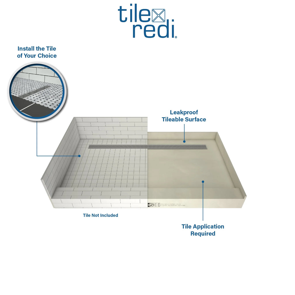 36" X 72" Rectangular Shower Base E621