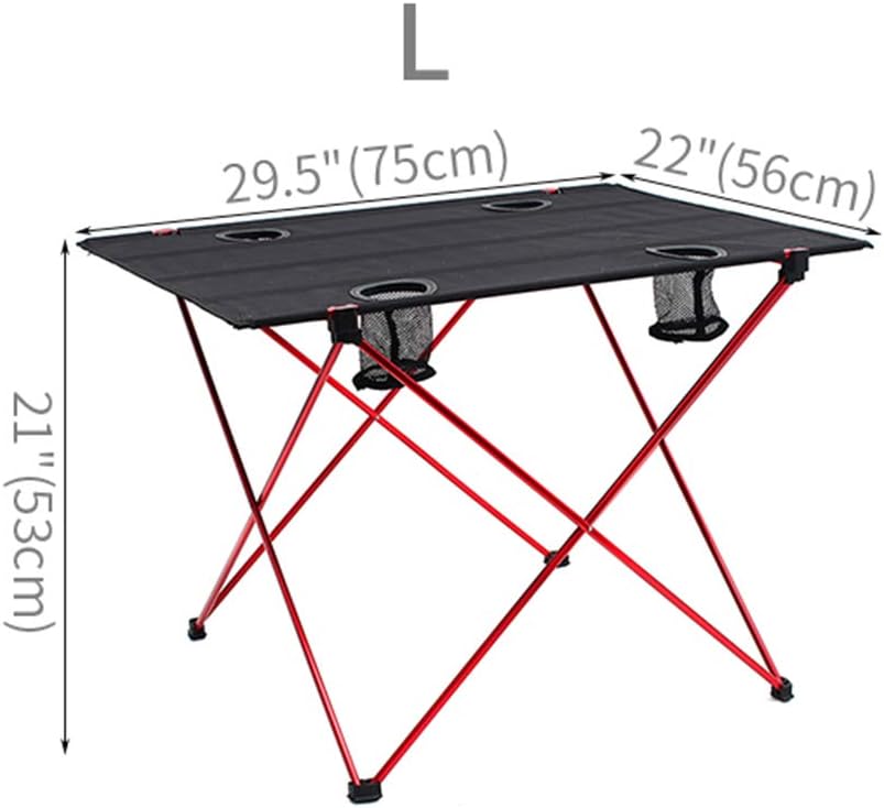Lightweight Folding Camp Table with Cup Holders P60760