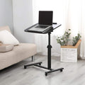 Adjustable Overbed Bedside Table with Wheels M23635