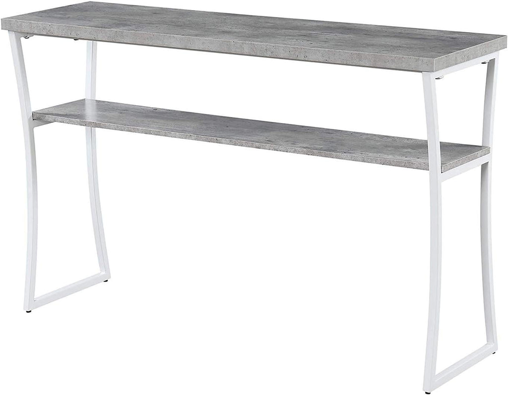 Console Table, Espresso / Slate Gray Frame V93409