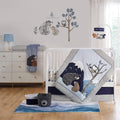 Plush Bears and Owls Grey Blue Navy White Crib Mobile X7942