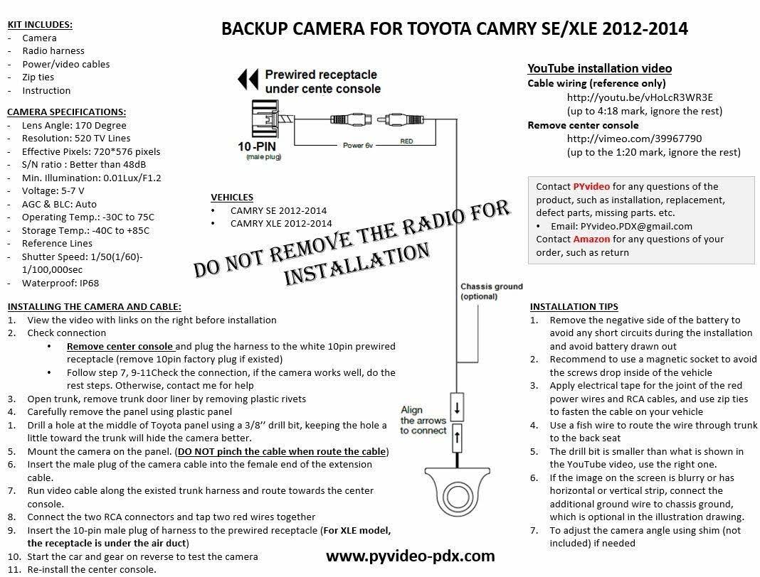 Integrated Backup Camera Kit for Factory Radio A624