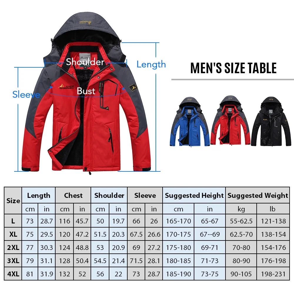 Waterproof Shell Ski Jacket T375