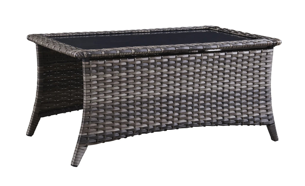 Blue 7 Pcs Outdoor Rattan Patio Furniture Set with Cushion Q5540