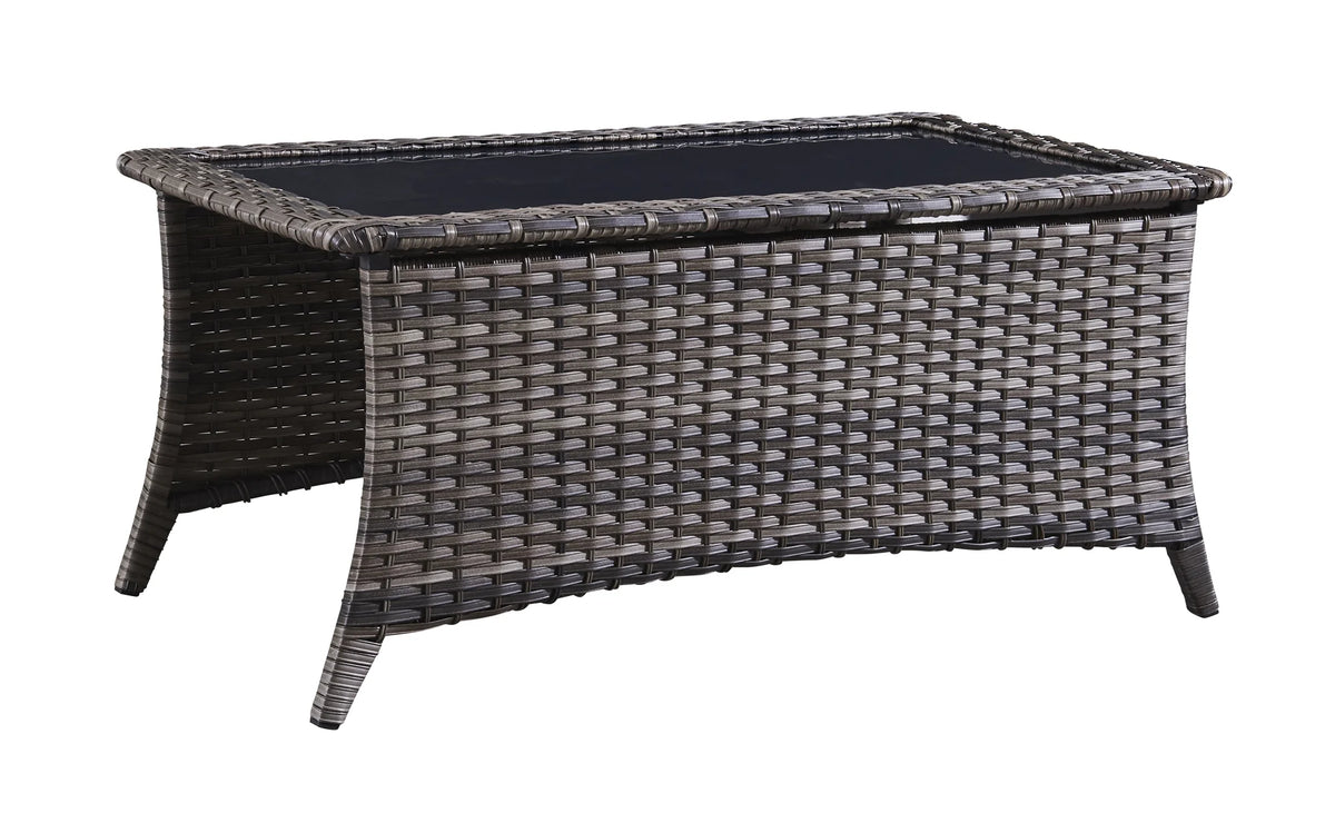 Blue 7 Pcs Outdoor Rattan Patio Furniture Set with Cushion Q5540