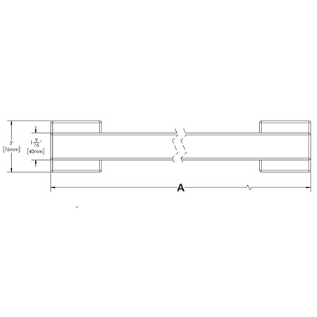 Polished Chrome ADA Grab Bar T511559