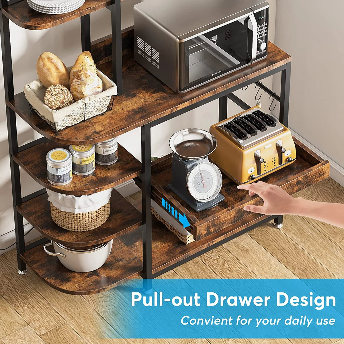 10-Tier Microwave Oven Stand with Storage X154
