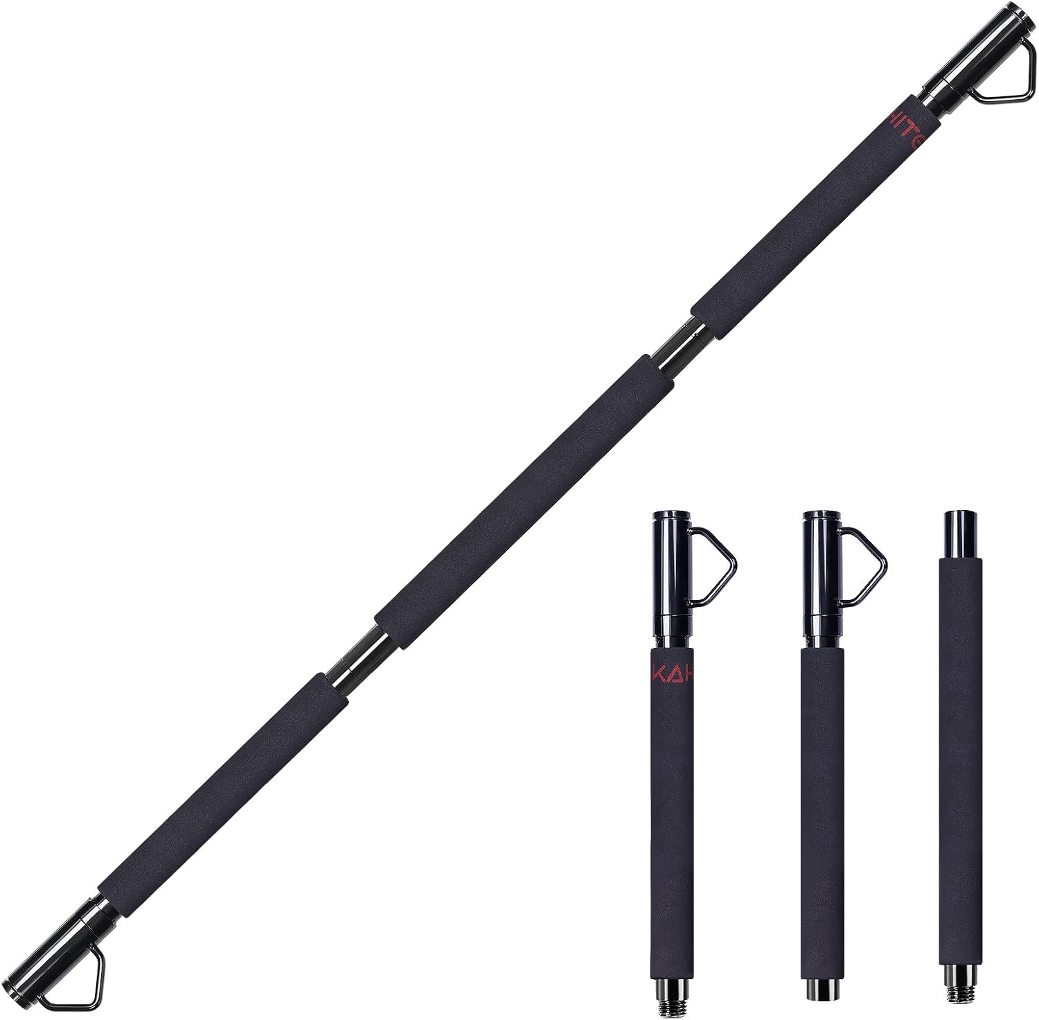 Resistance Band Bar with Easy Grip Foam, 43'' Length, Max Load 500lbs, Pack of 2 W676