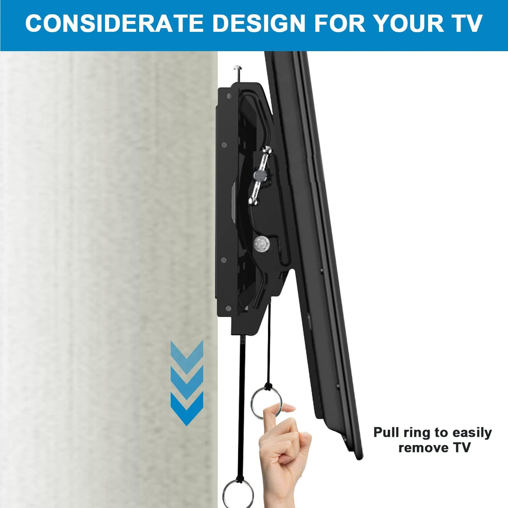 Tilt TV Wall Mount Bracket for 40-90 Inches LED, Plasma Flat Screen Curved TVs, VESA 600x400mm, Loading Capacity 165 lbs, Low Profile, Pack of 2 W109
