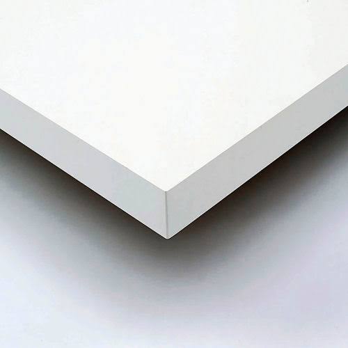 Plastic Laminate Square Edge Workbench Top, Light Gray N1659