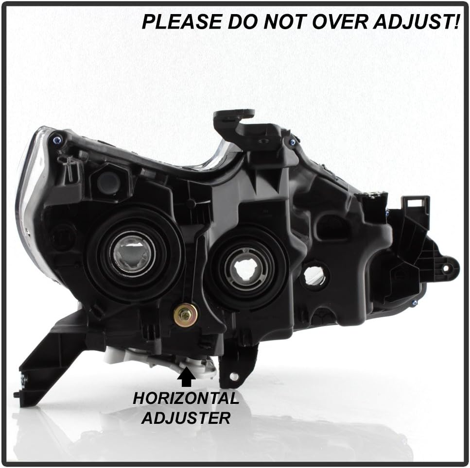 Black Bezel Halogen Headlamps for 2016-2018 Nissan Altima Headlights Driver Passenger Side D686