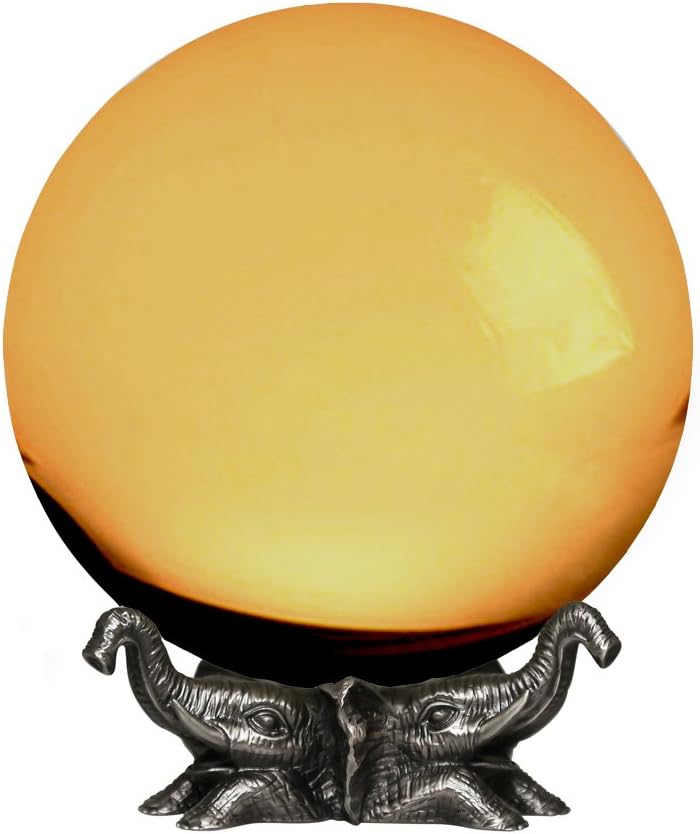 Clear Crystal Ball with Elephant Stand L471