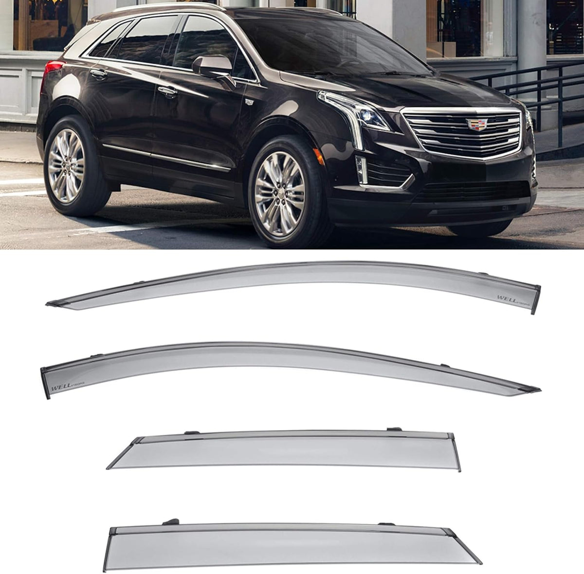 Window Visors with Black Trim G225737