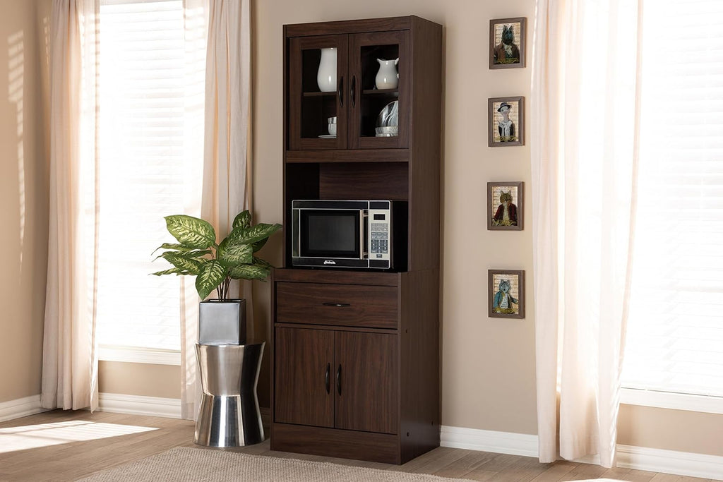 Walnut Brown Kitchen Cabinet D342074