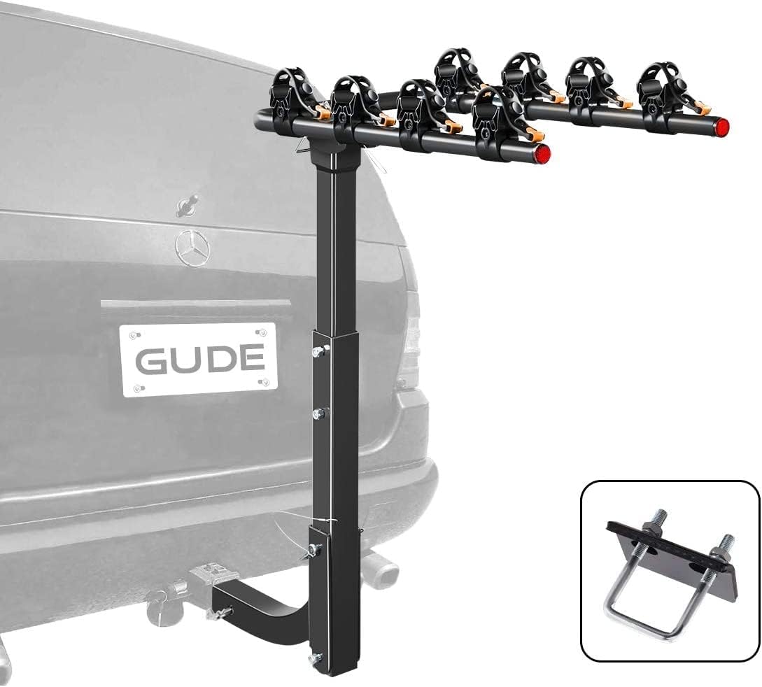4 Bike Rack for Car Hitch Mount 2'' Hitch Receiver Heavy Duty Bicycle Carrier Rack X6252