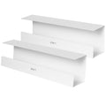 White Dual Under Desk Cable Management Trays (2 Pack) B9483
