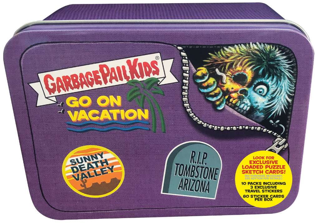 Purple Suitcase Trading Card Tin G7333