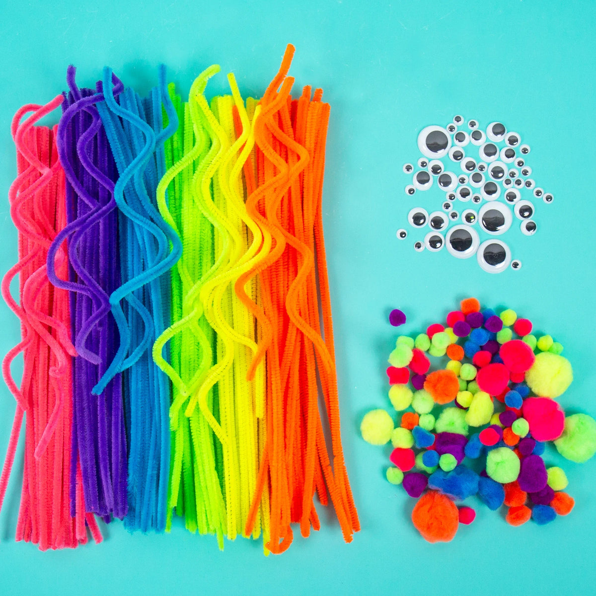 Neon Fuzzy Craft Kit Y1105