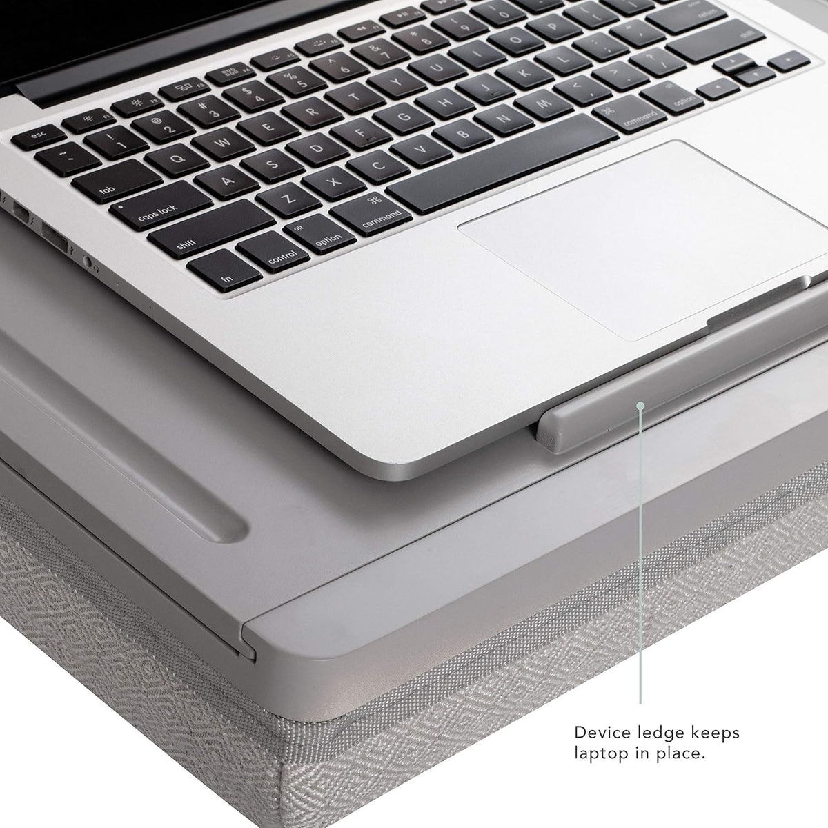 Calming Gray Storage Lap Desk with Sliding Lid H844557