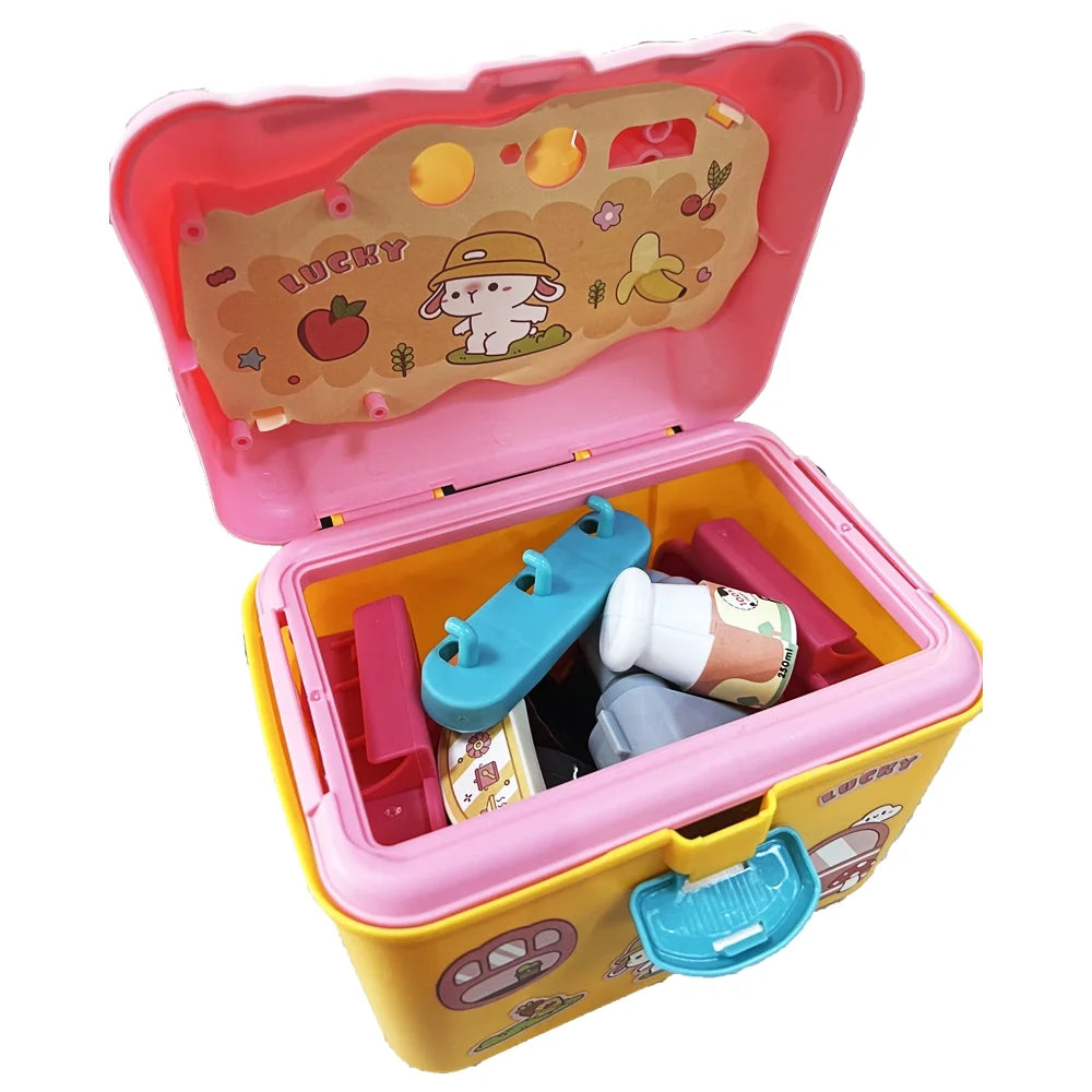 Kids Picnic & Kitchen Playset with Color Changing Play Foods W54348