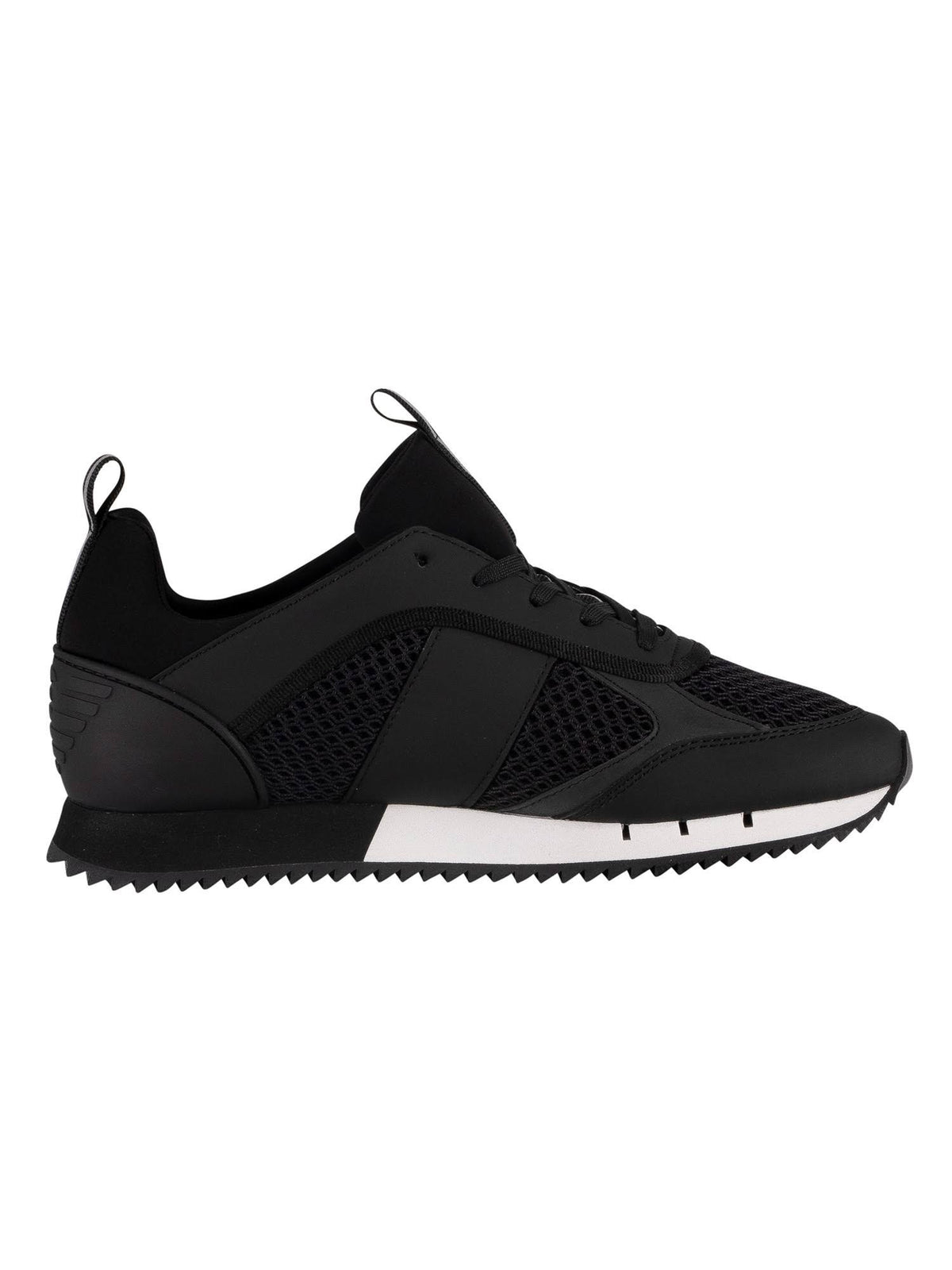 Black Woven Trainers B4655