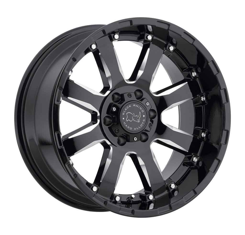20x9 6x5.5x22 +12mm Black/Milled Wheel Rim Q451544