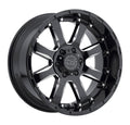 20x9 6x5.5x22 +12mm Black/Milled Wheel Rim Q451544