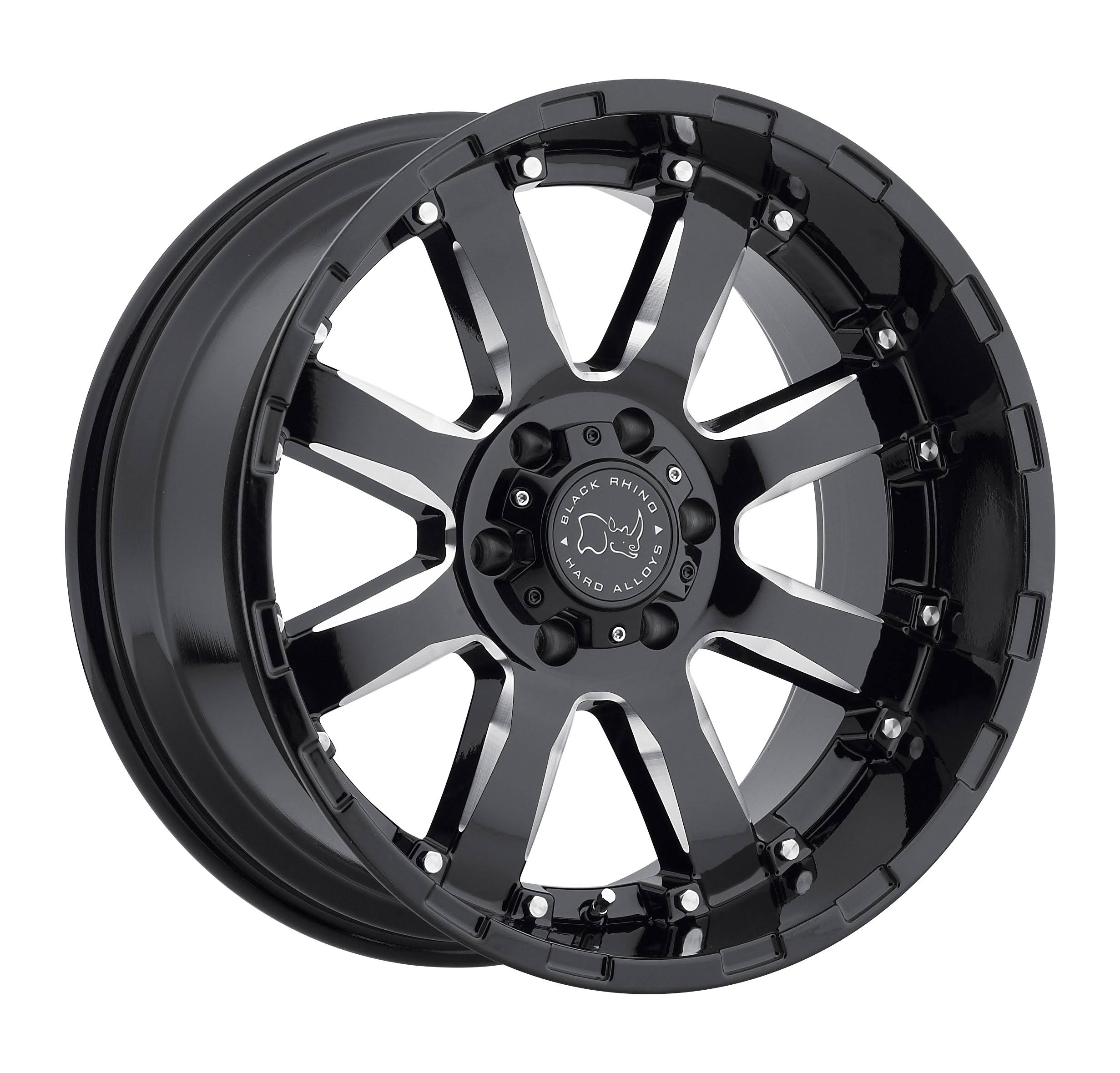 20x9 6x5.5x22 +12mm Black/Milled Wheel Rim Q451544