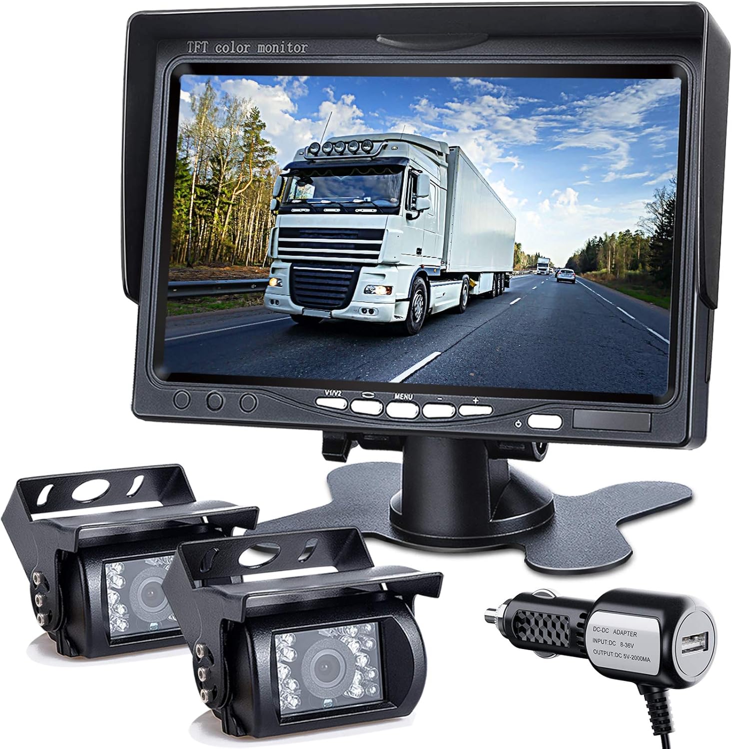 7-inch LCD HD Backup Camera Monitor Kit O833
