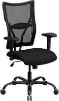 Black Mesh Big & Tall Office Chair with Arms R32908
