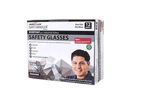 Clear Polycarbonate Safety Glasses, Case of 12 Boxes R343113