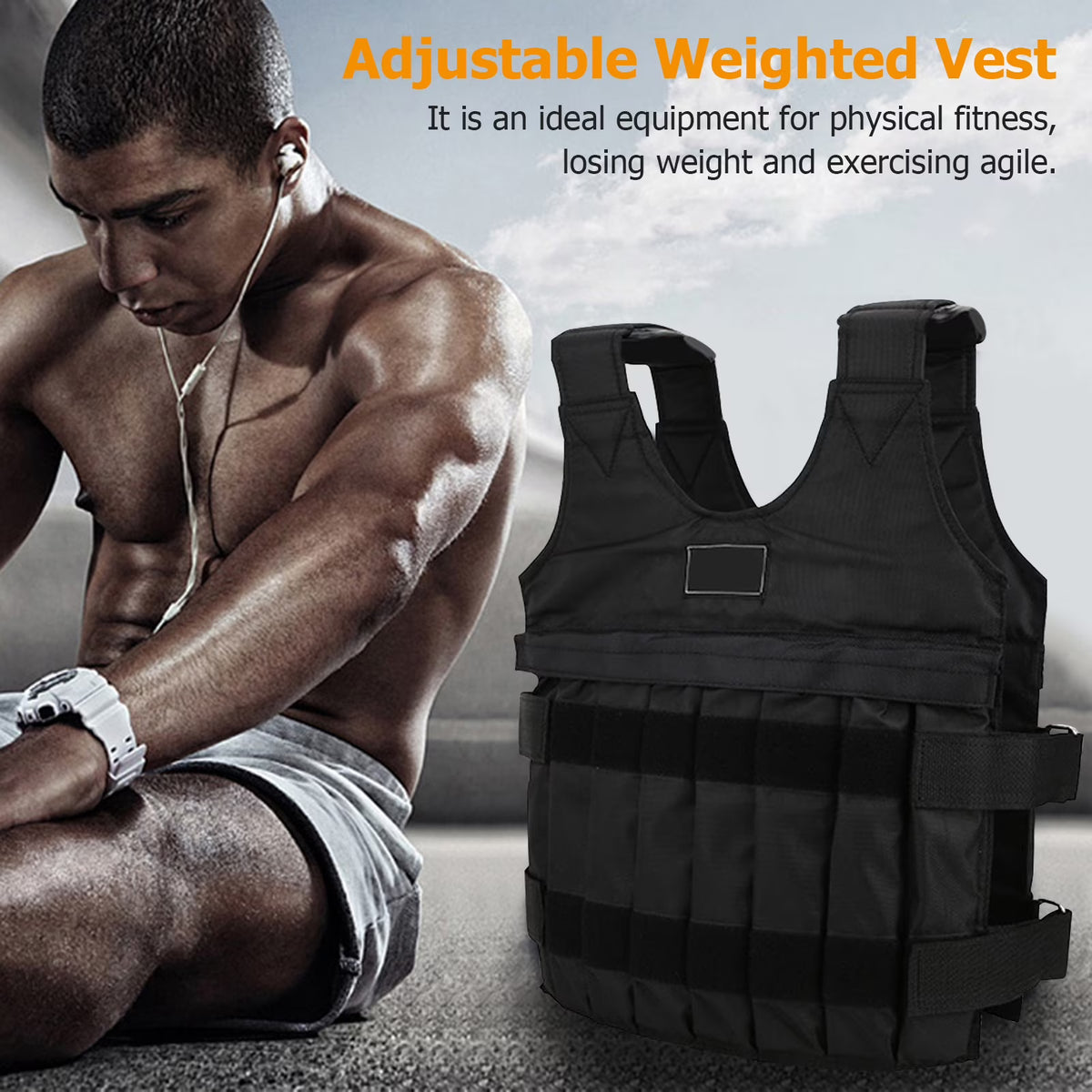 Adjustable Weighted Vest (Black) Q183792
