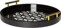 15.5 inch Sand Light Brown Round Decorative Tray L53205