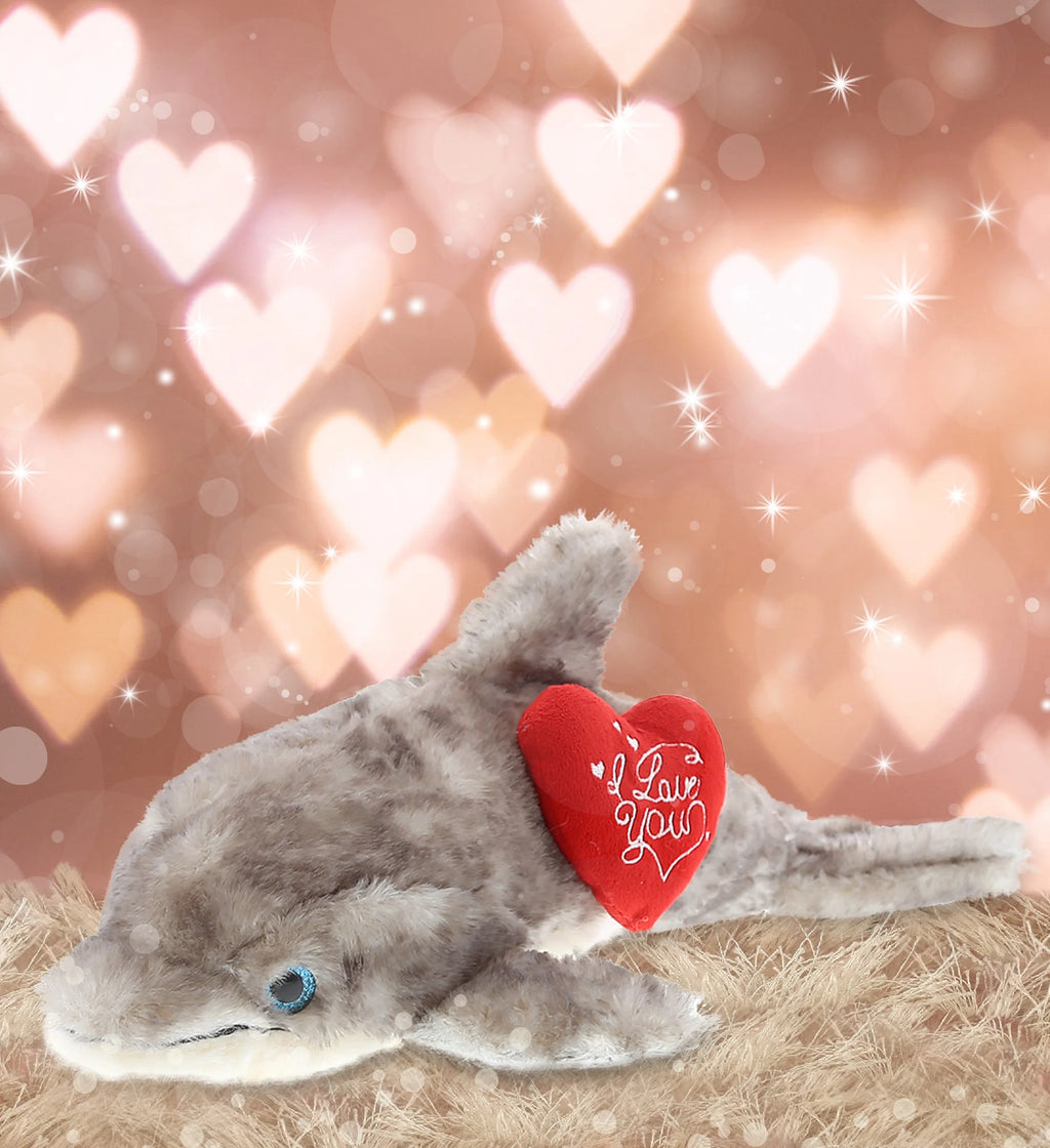 Large Gray Dolphin Stuffed Animal 16.5 Inch Plush Toy W129