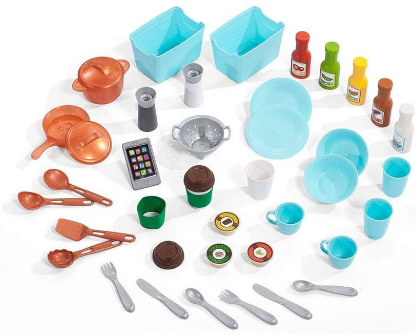 Tan/Blue Kids Play Kitchen R61941