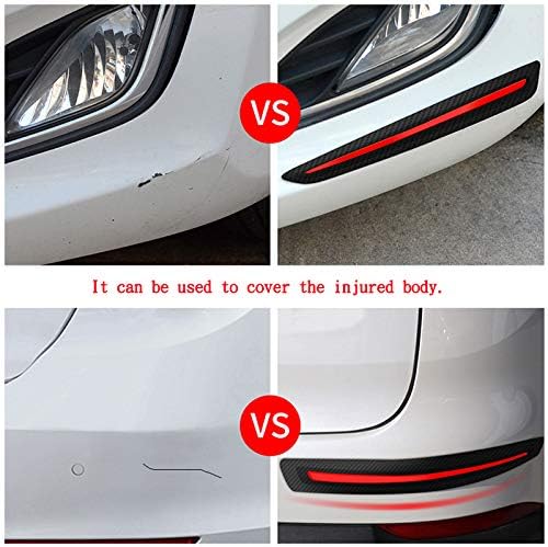 Black Anti-Collision Bumper Guard Strip Protector Trim (2 Pack) A71979
