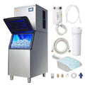 1000W Commercial Ice Maker Freestanding Ice Making Machine Silver I227076
