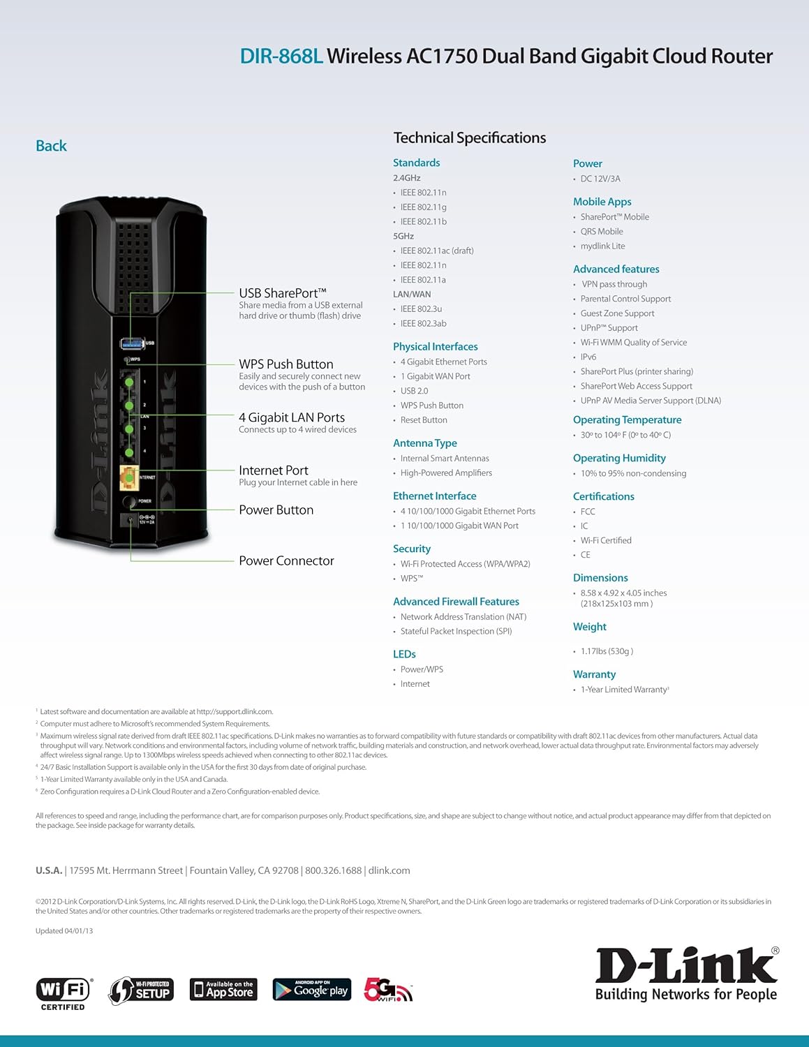 Dual-Band Gigabit Router Pack of 2 F7376