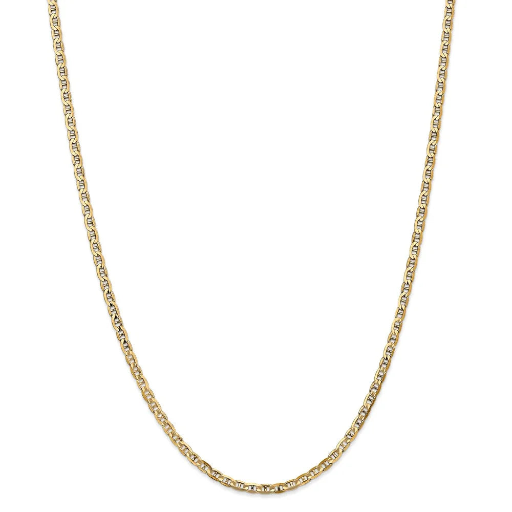 14kt Yellow Gold 22 inch Anchor Chain N95856