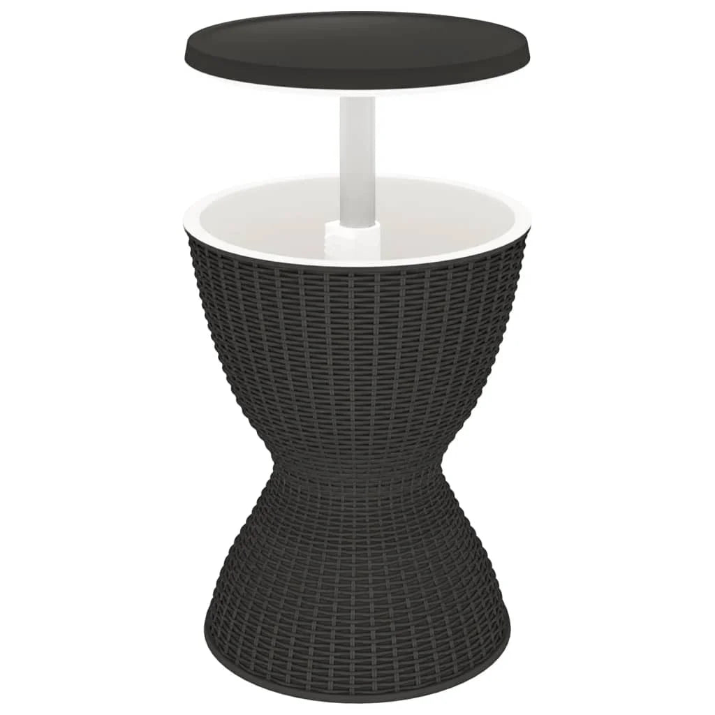 3-in-1 Ice Cooler Table Black Polypropylene Y84732