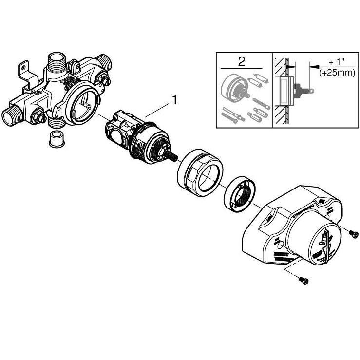 Pressure Balance Rough-In Valve Z596630