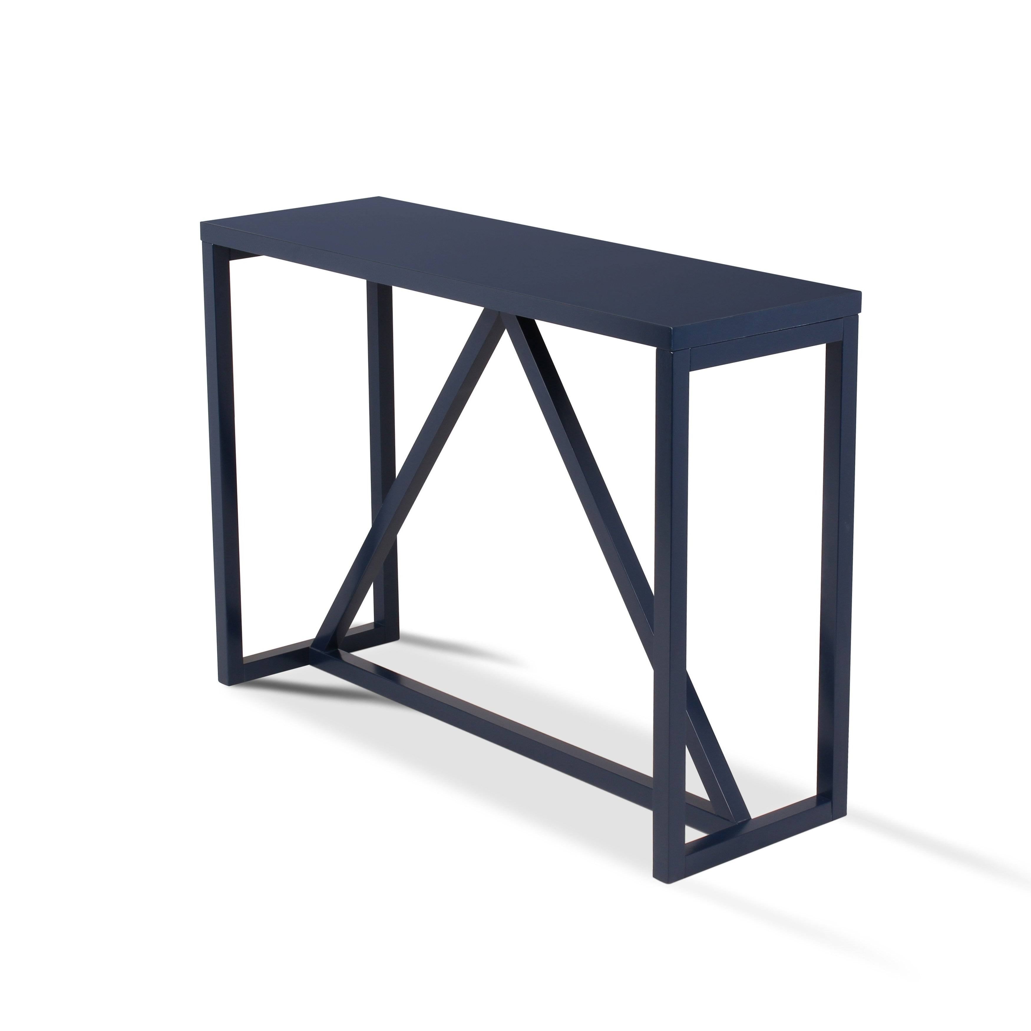 Blue Wood Console Table B957