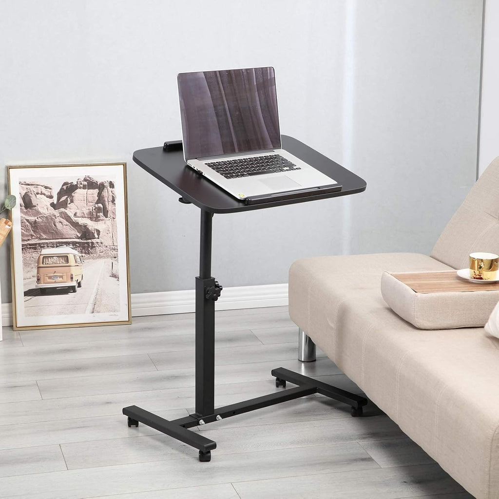 Adjustable Overbed Bedside Table with Wheels M23635