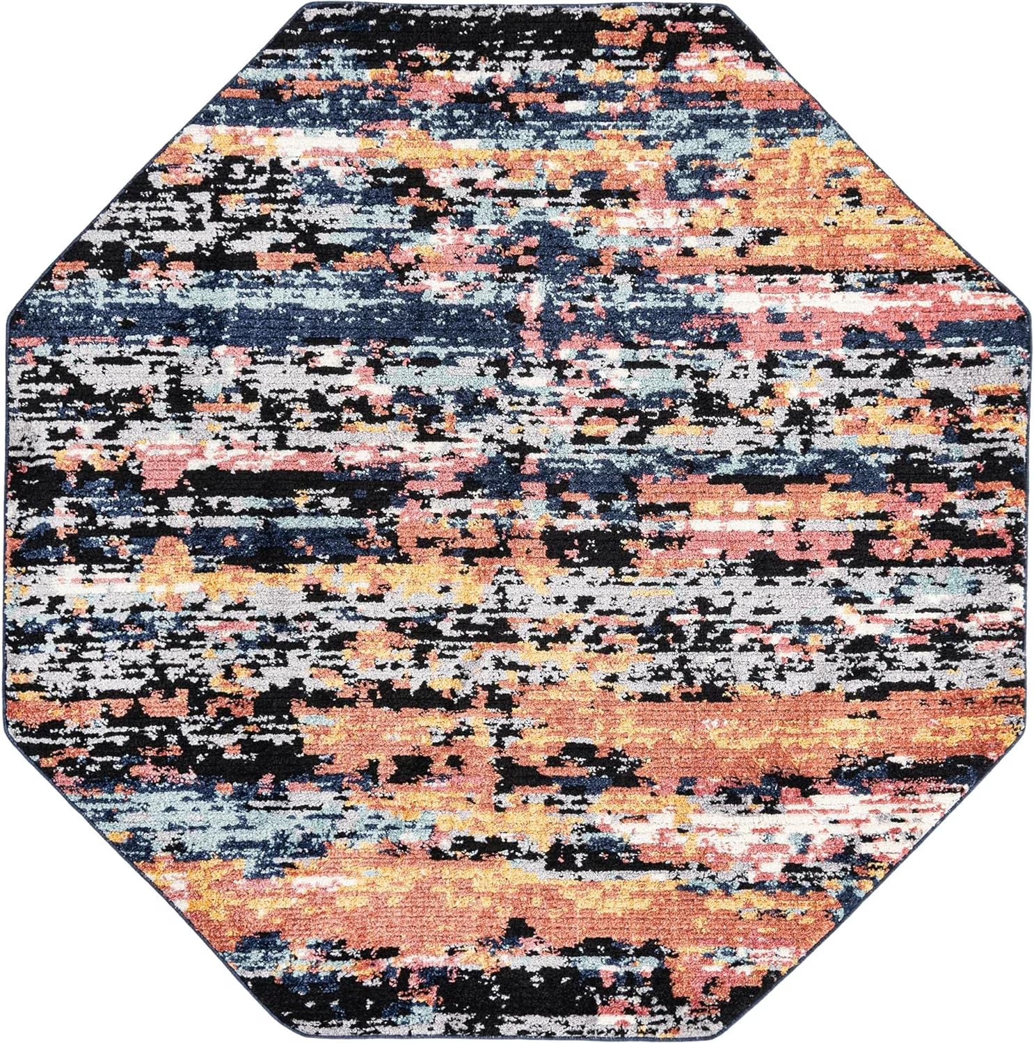 Octagon Multi Medium-Pile Rug K837