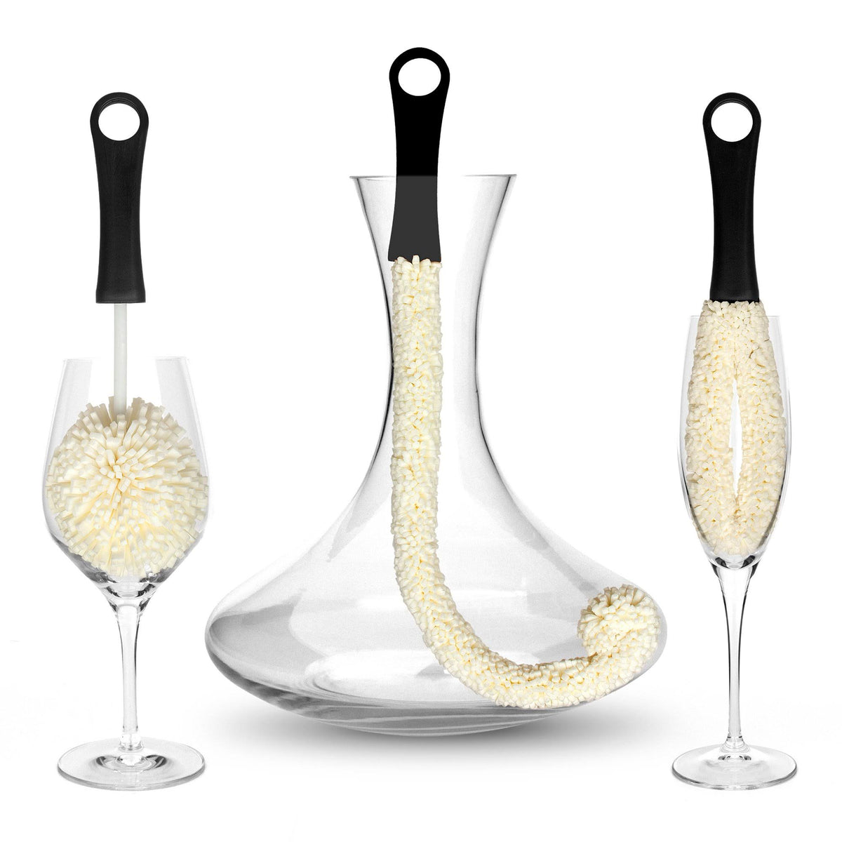 Set of 3 Glass Cleaning Brushes P7141