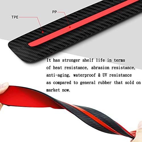 Black Anti-Collision Bumper Guard Strip Protector Trim (2 Pack) A71979