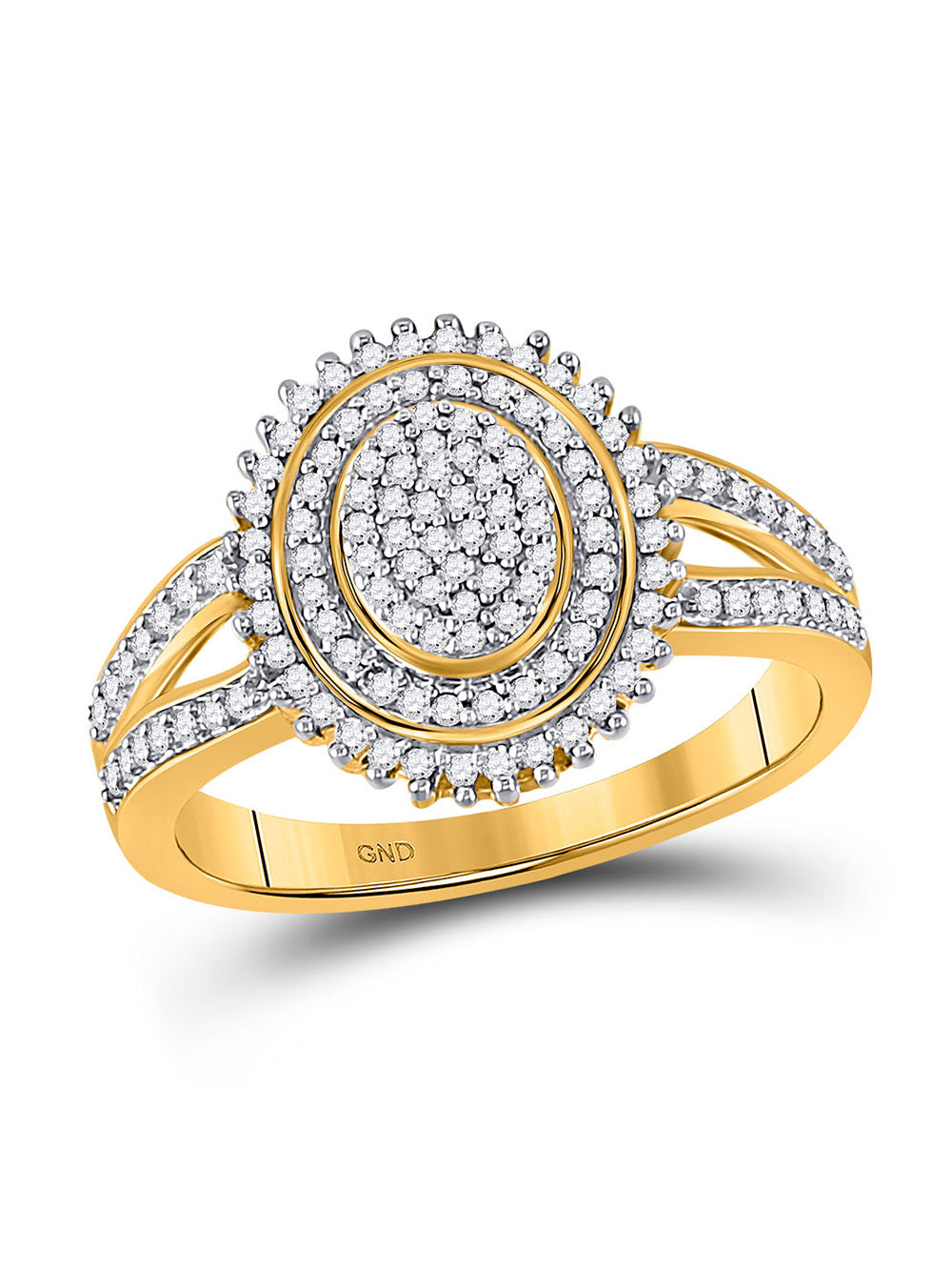 Solid 14k White Gold Round Diamond Solitaire Cross Three Rings Bridal Engagement Ring Wedding Bands Set 1/6 Ct. G219299